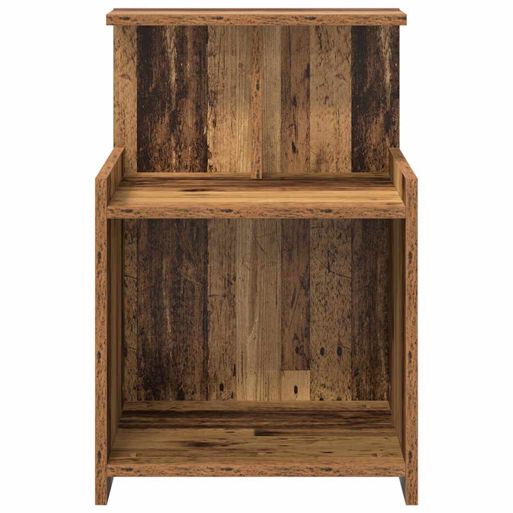 vidaXL Bedside Cabinet 2 pcs Old Wood 40 x 35 x 60 cm Engineered Wood