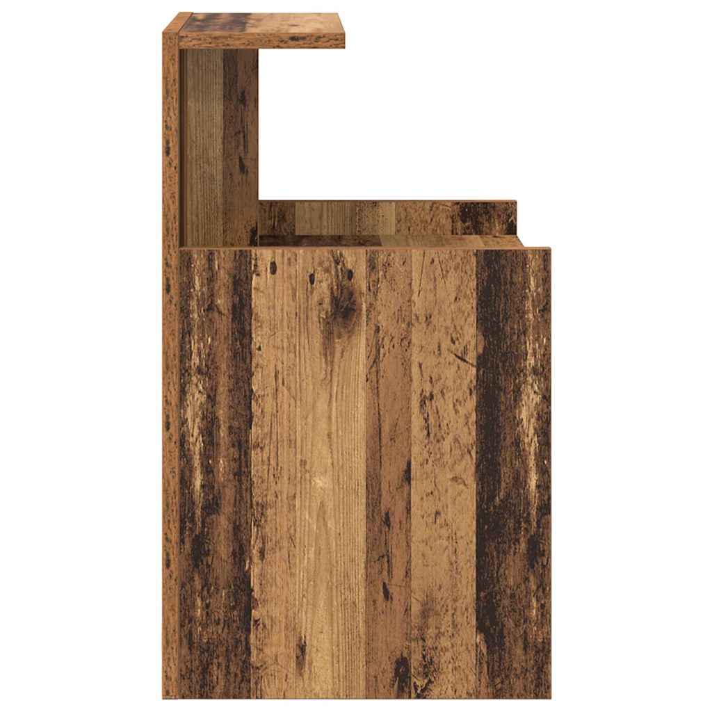 vidaXL Bedside Cabinet 2 pcs Old Wood 40 x 35 x 60 cm Engineered Wood
