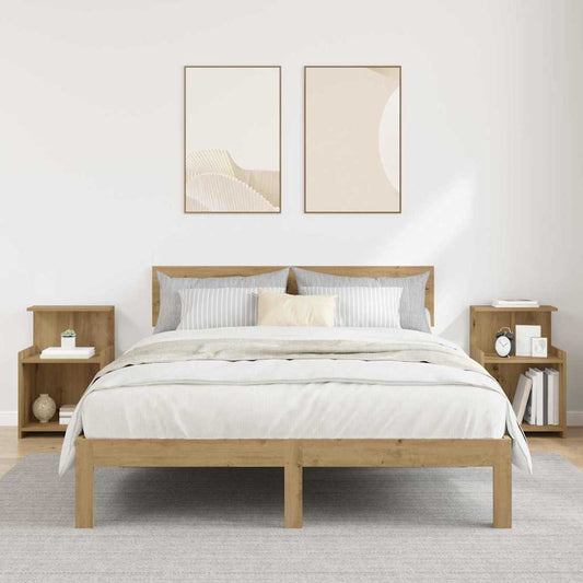 vidaXL Bedside Cabinet 2 pcs Artisan Oak 40 x 35 x 60 cm