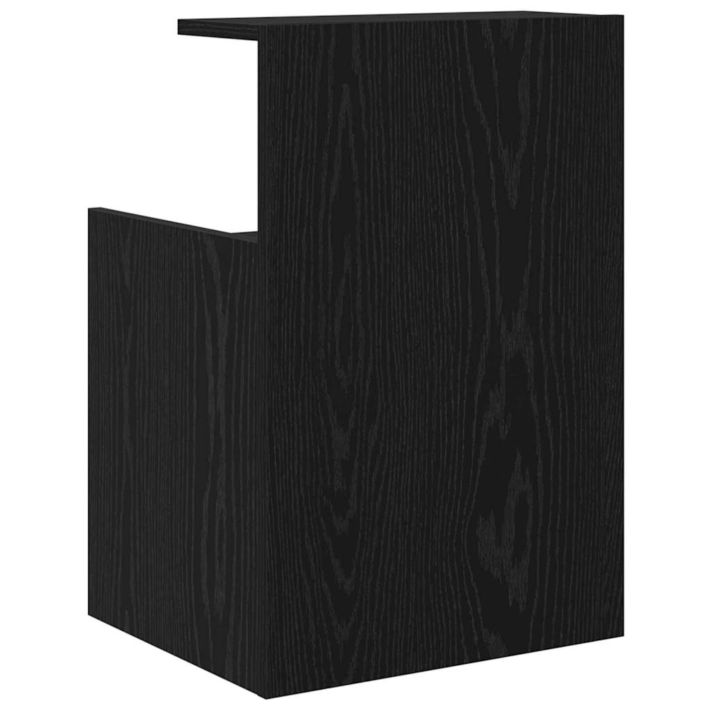 vidaXL Bedside Cabinet 2 pcs Black Oak 40 x 35 x 60 cm Engineered Wood
