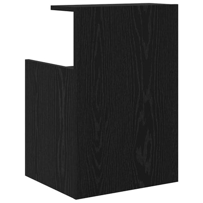 vidaXL Bedside Cabinet 2 pcs Black Oak 40 x 35 x 60 cm Engineered Wood