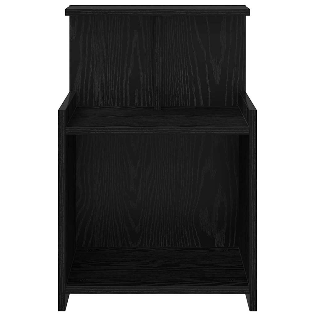vidaXL Bedside Cabinet 2 pcs Black Oak 40 x 35 x 60 cm Engineered Wood