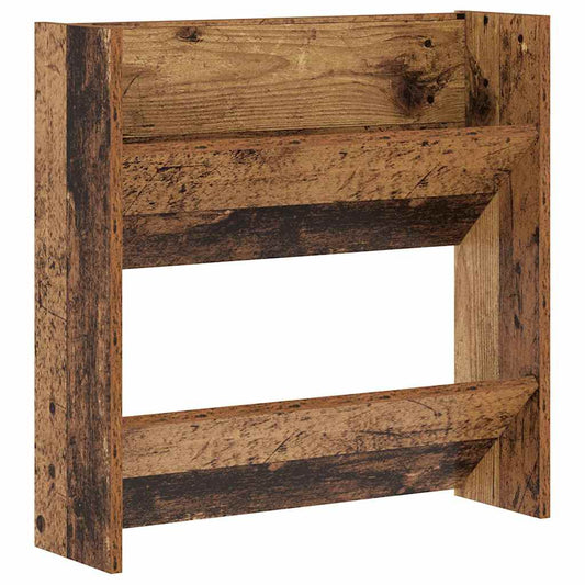 vidaXL Shoe Cabinet Old Wood 60 x 18 x 60 cm Engineered Wood