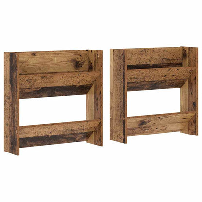 vidaXL Shoe Cabinet 2 pcs Old Wood 60 x 18 x 60 cm Engineered Wood
