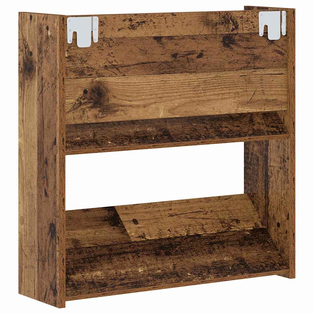vidaXL Shoe Cabinet 2 pcs Old Wood 60 x 18 x 60 cm Engineered Wood