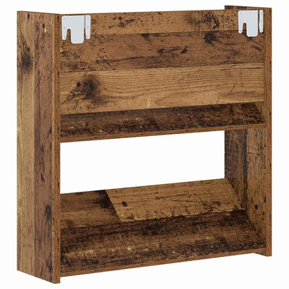 vidaXL Shoe Cabinet 2 pcs Old Wood 60 x 18 x 60 cm Engineered Wood