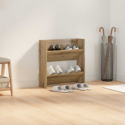 vidaXL Shoe Cabinet 60 x 18 x 60 cm Engineered Wood Artisan Oak