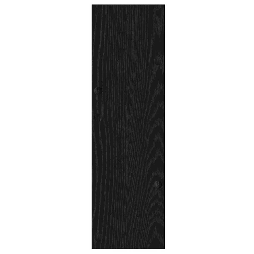 vidaXL Shoe Cabinet 60 x 18 x 60 cm Engineered Wood Black Oak