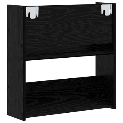 vidaXL Shoe Cabinet 2 pcs 60 x 18 x 60 cm Engineered Wood Black Oak