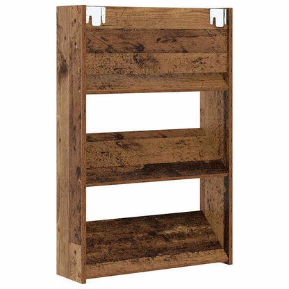 vidaXL Shoe Cabinet 2 pcs Old Wood 60 x 18 x 90 cm Engineered Wood