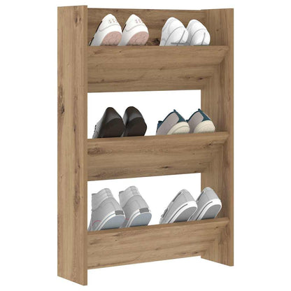 vidaXL Shoe Cabinet 60 x 18 x 90 cm Engineered Wood Artisan Oak