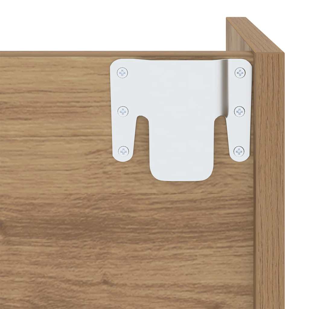 vidaXL Shoe Cabinet 2 pcs 60 x 18 x 90 cm Engineered Wood Artisan Oak