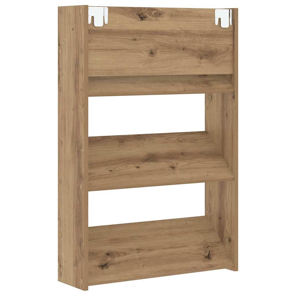 vidaXL Shoe Cabinet 2 pcs 60 x 18 x 90 cm Engineered Wood Artisan Oak