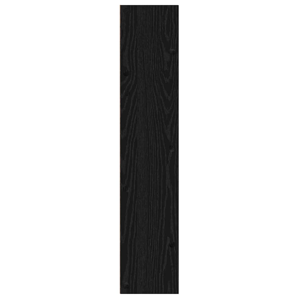 vidaXL Shoe Cabinet 60 x 18 x 90 cm Engineered Wood Black Oak