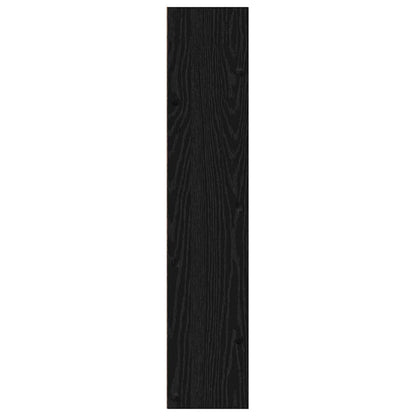 vidaXL Shoe Cabinet 60 x 18 x 90 cm Engineered Wood Black Oak