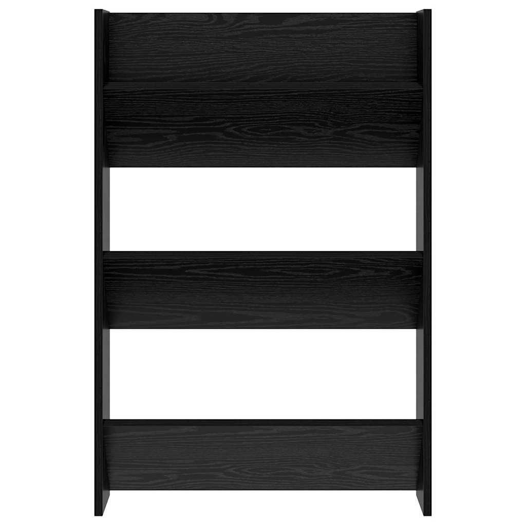 vidaXL Shoe Cabinet 2 pcs 60 x 18 x 90 cm Engineered Wood Black Oak