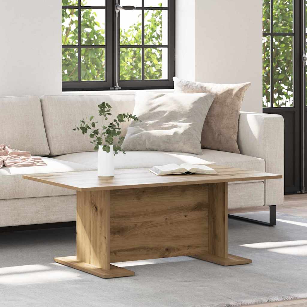 vidaXL Coffee Table Artisan oak 103.5 x 60 x 40 cm Engineered Wood