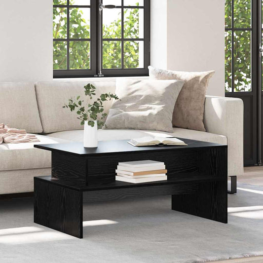vidaXL Coffee Table Black Oak 90 x 55 x 42.5 cm Engineered Wood