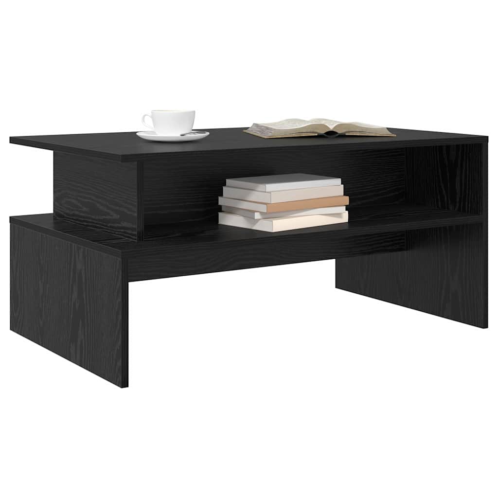 vidaXL Coffee Table Black Oak 90 x 55 x 42.5 cm Engineered Wood