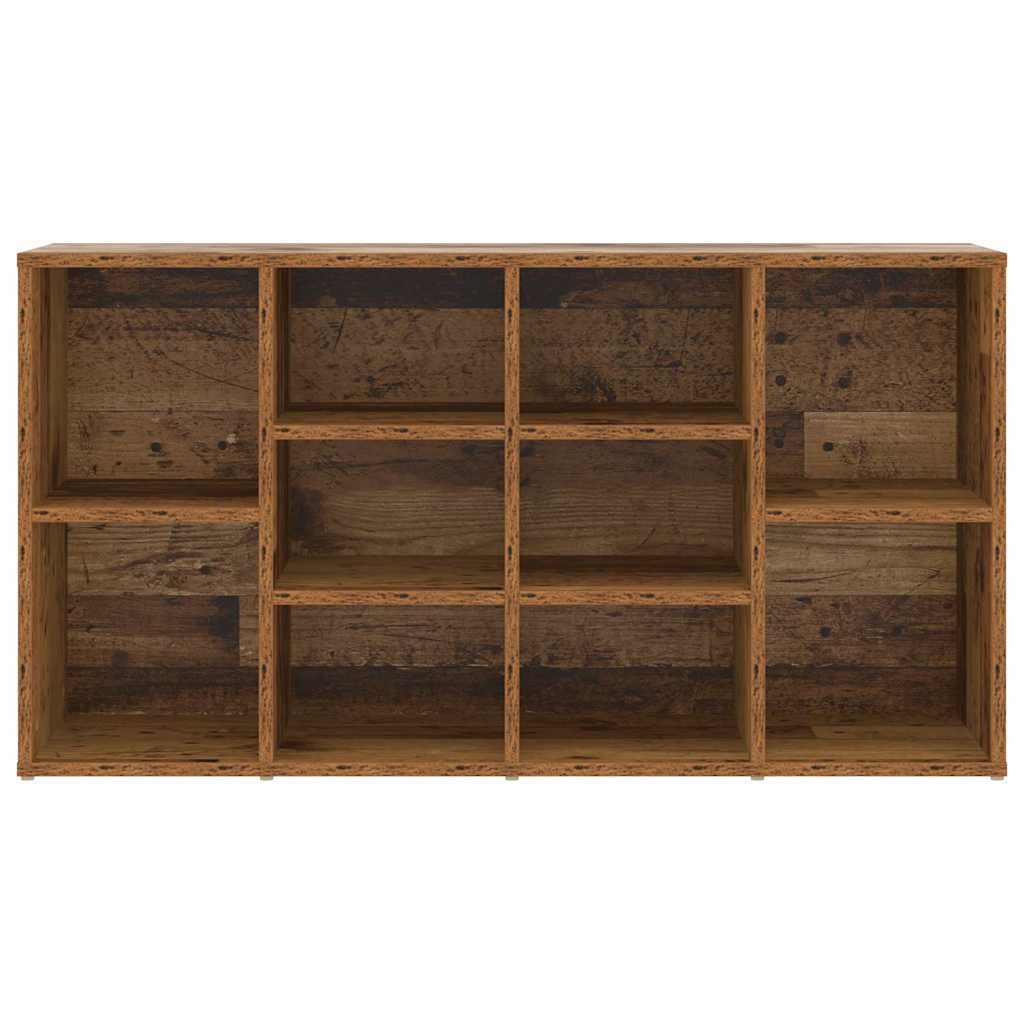 vidaXL Shoe Bench Old Wood 103 x 30 x 54.5 cm Engineered Wood