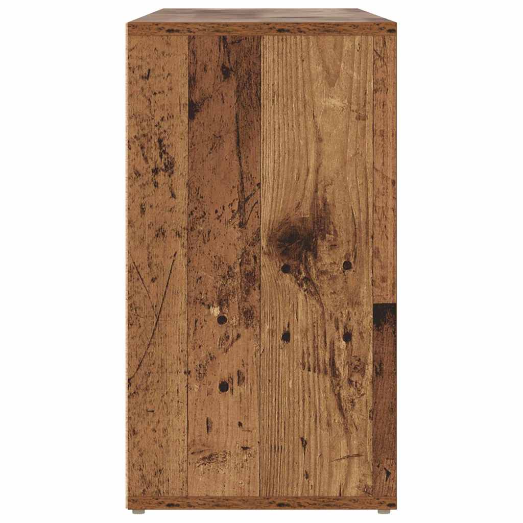 vidaXL Shoe Bench Old Wood 103 x 30 x 54.5 cm Engineered Wood