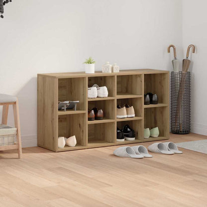 vidaXL Shoe Bench 103 x 30 x 54.5 cm Engineered Wood Artisan Oak