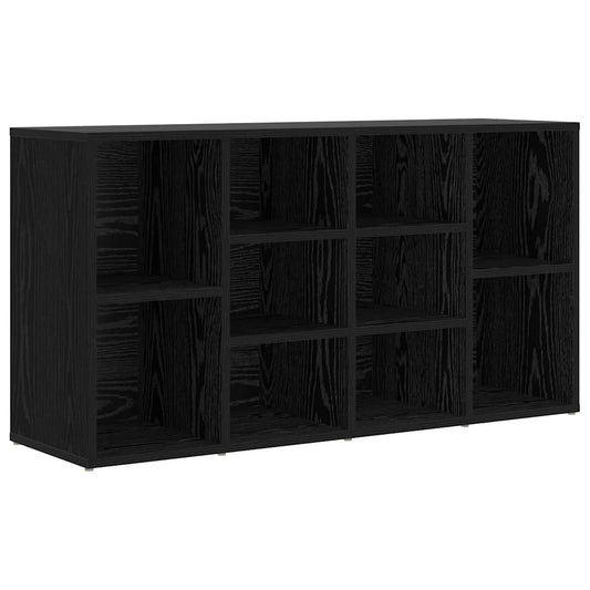 vidaXL Shoe Bench 103 x 30 x 54.5 cm Engineered Wood Black Oak