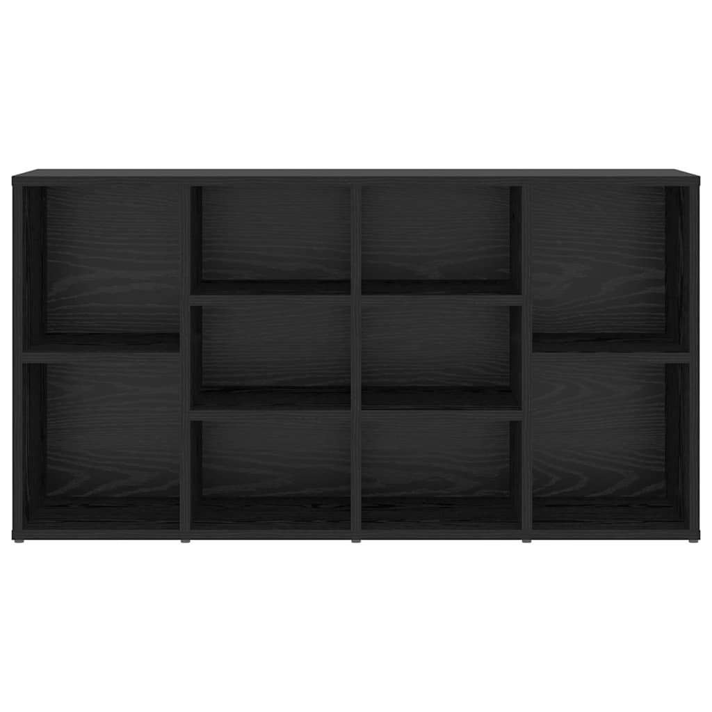 vidaXL Shoe Bench 103 x 30 x 54.5 cm Engineered Wood Black Oak
