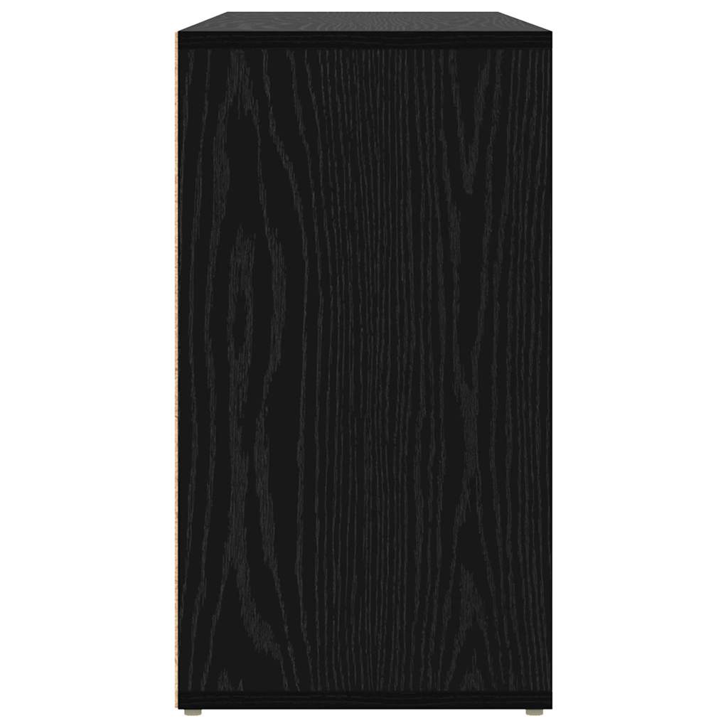 vidaXL Shoe Bench 103 x 30 x 54.5 cm Engineered Wood Black Oak