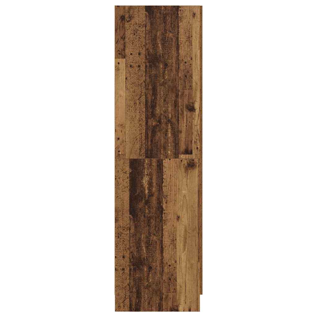 vidaXL Wardrobe Old Wood 82.5 x 51.5 x 180 cm Engineered Wood