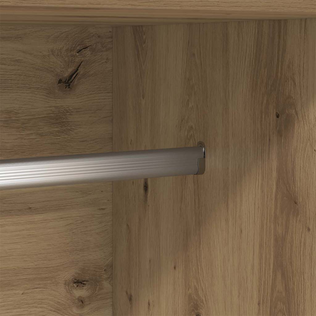vidaXL Wardrobe Artisian Oak 82.5 x 51.5 x 180 cm Engineered Wood