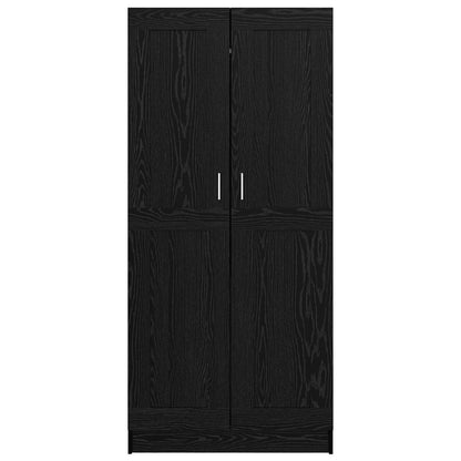 vidaXL Wardrobe Black Oak 82.5 x 51.5 x 180 cm Engineered Wood