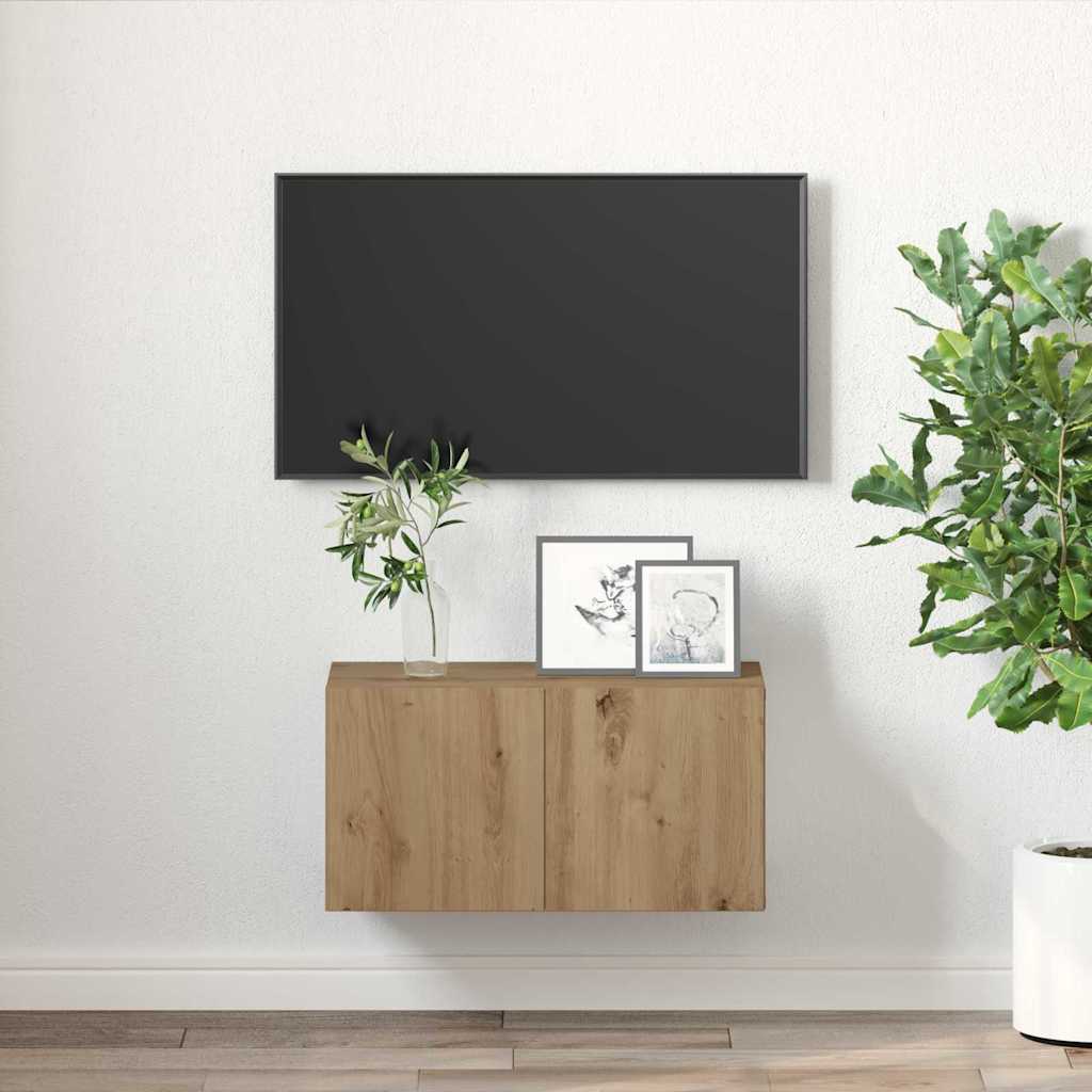 vidaXL TV Cabinet Set 60 x 30 x 30 cm Brown Engineered Wood