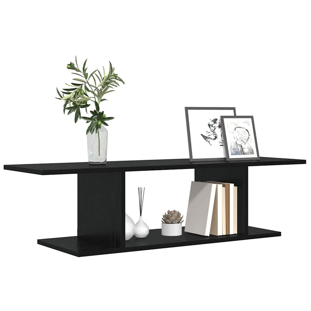 vidaXL TV Cabinet Set Black 103 x 30 x 26.5 cm Engineered Wood