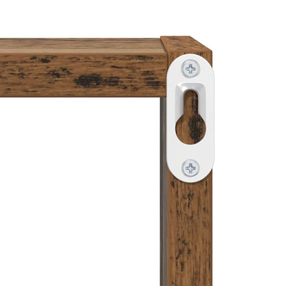 vidaXL Wall Shelves with Shelf Wall-mounted Old Wood Engineered Wood