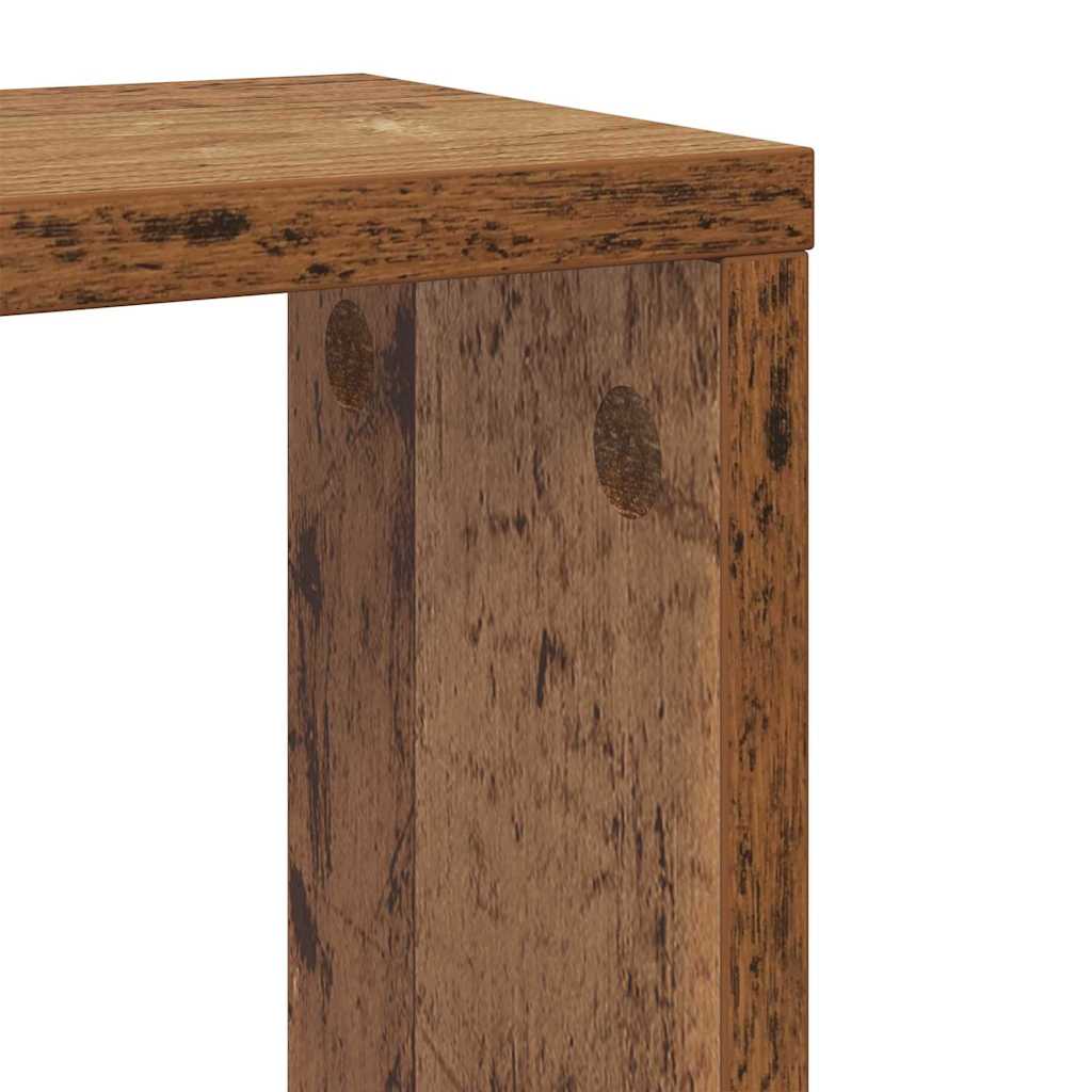 vidaXL Wall Shelves with Shelf Wall-mounted Old Wood Engineered Wood