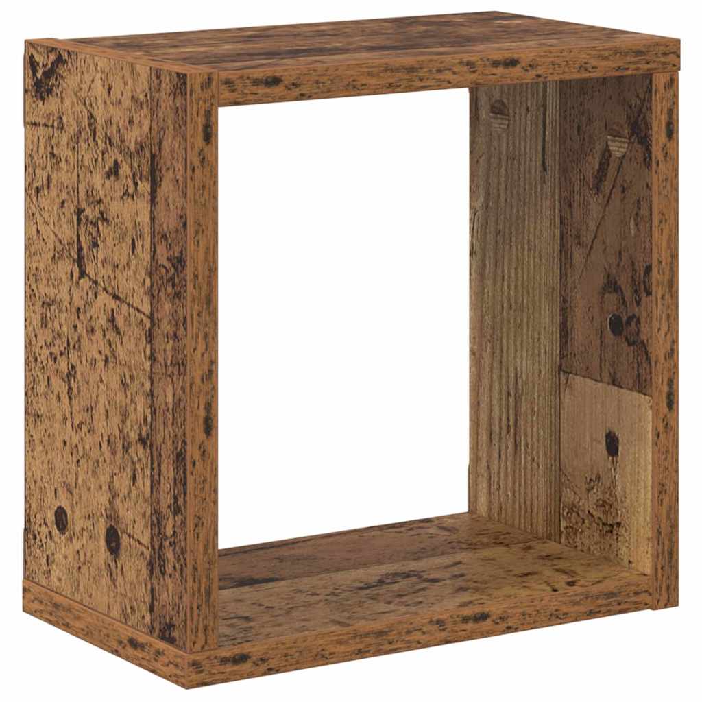 vidaXL Wall Shelves with Shelf Wall-mounted Old Wood Engineered Wood