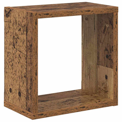 vidaXL Wall Shelves with Shelf Wall-mounted Old Wood Engineered Wood
