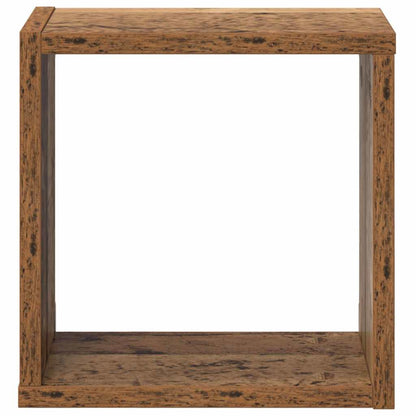 vidaXL Wall Shelves with Shelf Wall-mounted Old Wood Engineered Wood