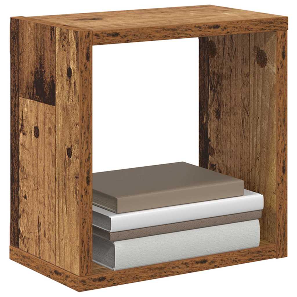 vidaXL Wall Shelves with Shelf Wall-mounted Old Wood Engineered Wood