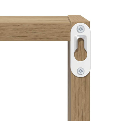 vidaXL Wall Shelves with Shelf 2 pcs Artisan Oak Engineered Wood