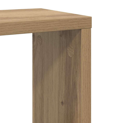 vidaXL Wall Shelves with Shelf 2 pcs Artisan Oak Engineered Wood