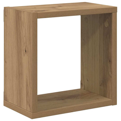 vidaXL Wall Shelves with Shelf 2 pcs Artisan Oak Engineered Wood
