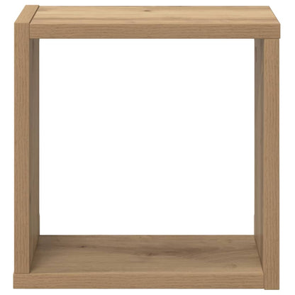 vidaXL Wall Shelves with Shelf 2 pcs Artisan Oak Engineered Wood