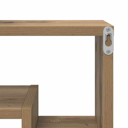 vidaXL Wall Shelf Wall-Mounted Artisan oak 82 x 15 x 51 cm