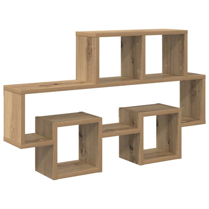 vidaXL Wall Shelf Wall-Mounted Artisan oak 82 x 15 x 51 cm