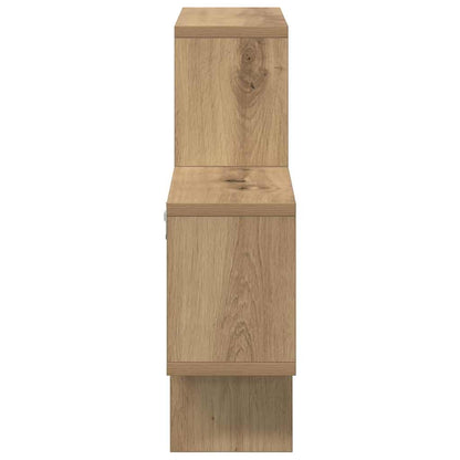vidaXL Wall Shelf Wall-Mounted Artisan oak 82 x 15 x 51 cm