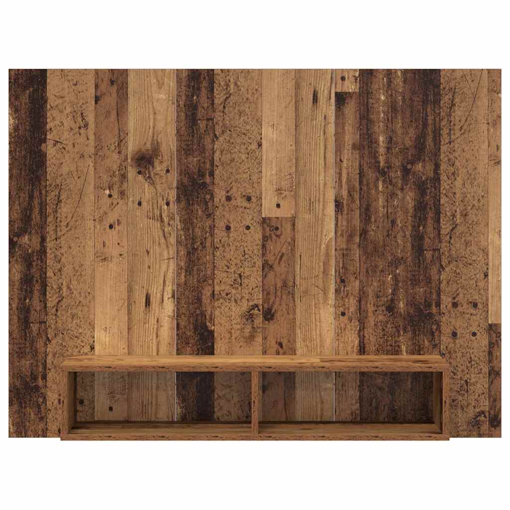vidaXL TV Cabinet Set Old Wood 120 x 23.5 x 90 cm Engineered Wood