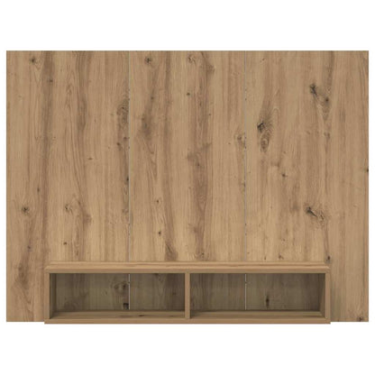 vidaXL TV Cabinet Set 120 x 23.5 x 90 cm Artisan Oak Engineered Wood