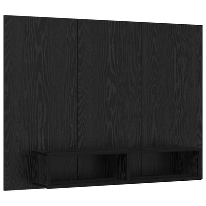 vidaXL TV Cabinet Set Black Oak 120 x 23.5 x 90 cm Engineered Wood